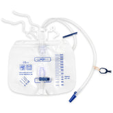 plceo urinary bag with 2000ml capacity for fewer bag changes.