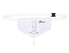 Plceo urine bag with waist belt and 1000ml capacity for secure wear.
