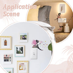 PLIGREAT nursery-wall switch sticker creates cozy, imaginative space