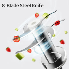 Plodon spatula aids easy scraping and mixing during baby food prep.