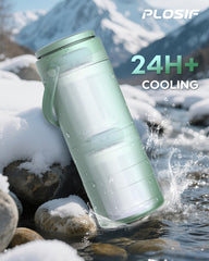 PLOSIF cooler with cooling tubes in freezer ready to chill quickly.