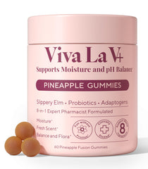 Plus+Ultra pineapple gummies 60-count bottle shows daily freshness and balance.