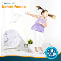 PlushDeluxe fitted sheet-style protector with deep pockets for secure fit up to 6 inches.