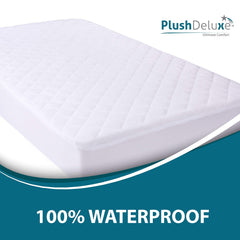 PlushDeluxe waterproof breathable membrane protects the mattress while allowing air flow.