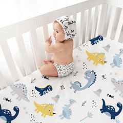 Plushii crib sheets with elephant pattern add nursery charm and comfort.