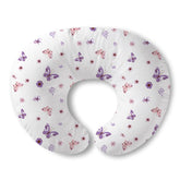 Plushii nursing pillow with breathable removable cover for easy cleaning and comfort.
