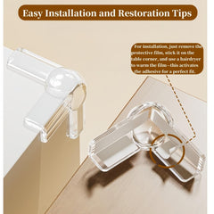 Edge guard mounted on a table corner highlighting spherical and T-shaped design