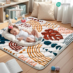PLUUSHUU Baby Play Mat anti-skid bottom provides stable play on floors