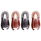 Pluzmecalm banana hair clip elongates for secure all-day hold.
