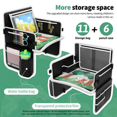 Plzpik travel tray drawing surface enables on-the-go creativity for kids.