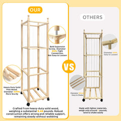 Pmbqifay storage with 360° wheels enables easy movement.