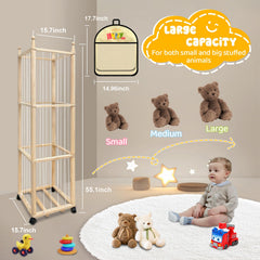 Pmbqifay wooden frame storage blends durability with decorative display.