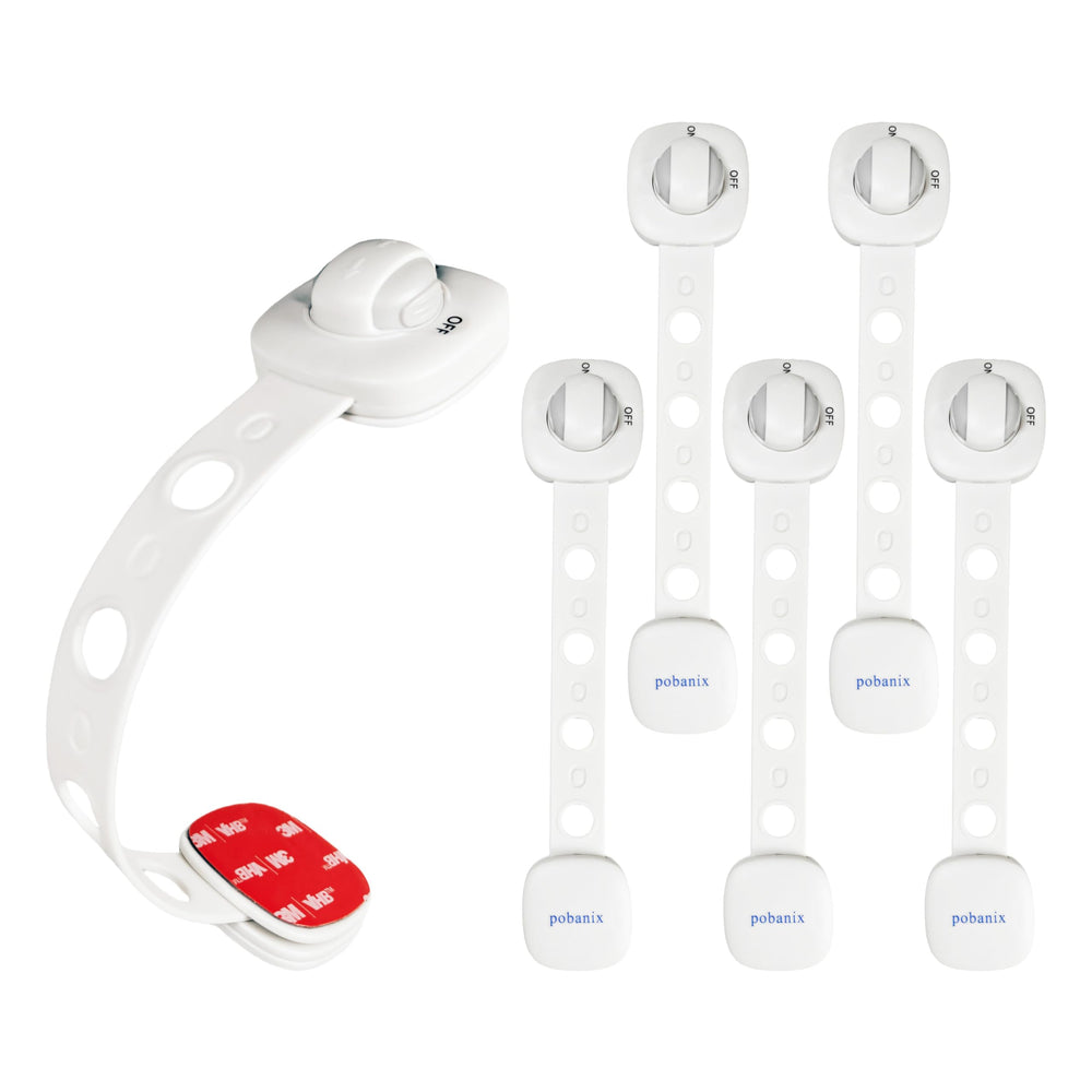 Pobanix babyproof cabinet locks on the oven and dishwasher keep children from hot surfaces.