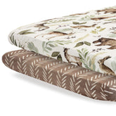 Pobibaby 2-pack premium pack n play sheets with snug fit.