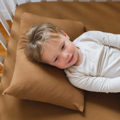 Pobibaby ALWAYSOFT fabric close-up shows premium cotton blend and stretch for comfy naps.