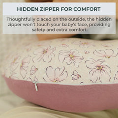 Pobibaby cover fits U-shaped pillows securely for feeding