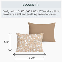 Envelope closure detail keeps the pillow secure without zippers