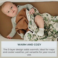 Pobibaby Gone Fishing blanket during nap time delivers breathable warmth.