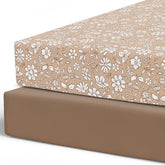 Pobibaby Meadow crib sheet in soft jersey knit for gentle sleep