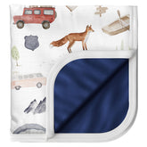 Pobibaby premium blanket fabric close-up with soft ALWAYSOFT blend and gentle stretch