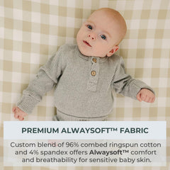 Pobibaby ultra soft jersey knit sheets highlighting plush texture and durability