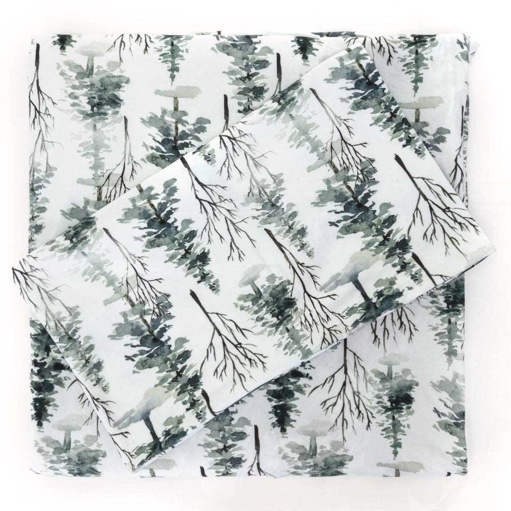 Pobibaby woods twin fitted sheet with snug fit and soft stretch for restful sleep.