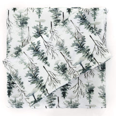Pobibaby woods twin fitted sheet with snug fit and soft stretch for restful sleep.