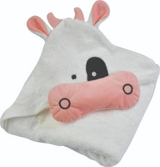 POCASOPA cow hooded towel face design for cozy bath time