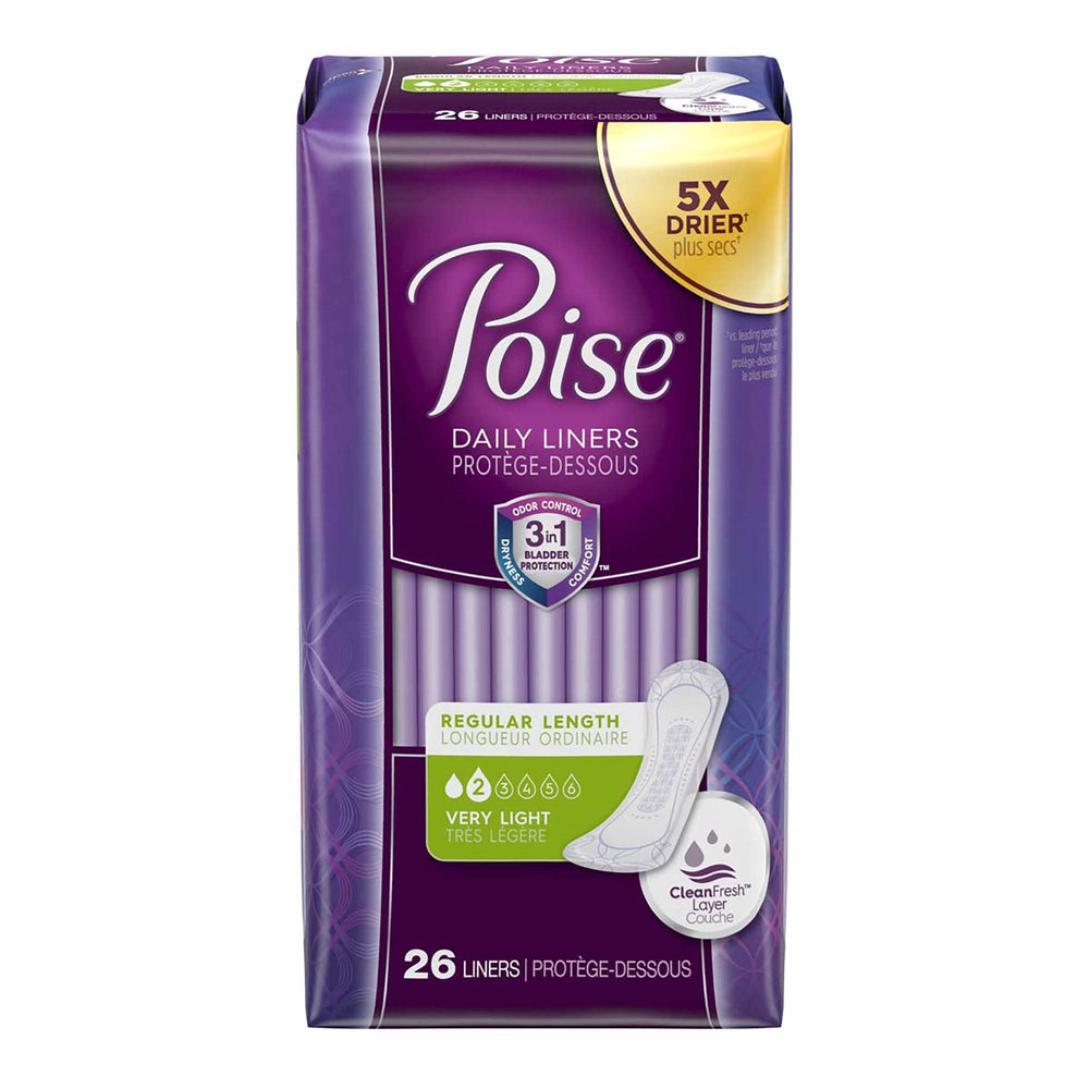 Poise Fresh Protection regular-length pad for discreet daily wear