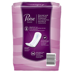 Poise maximum absorbency pad long absorb-loc core locks in light leakage for confident wear.