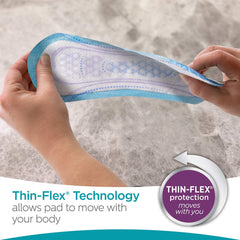 Poise Ultra Thin Pads 5x drier feel compared to leading pads