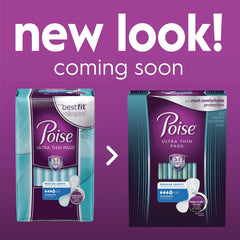 Pack-wrapped Poise pads for discreet on-the-go protection in any bag