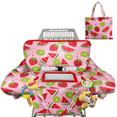 Polovillae 2-in-1 cart cover with blue sailboat design protecting against dirt on shopping trips
