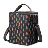 Polovillae breastmilk cooler bag with ice pack keeps milk cold during travel.