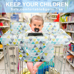 Polovillae high chair cover folds into a portable storage pouch