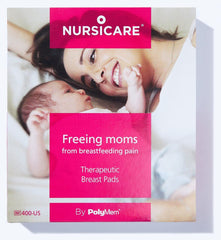 Close-up of pad on nipple area providing soothing relief