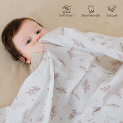POMISO earthy-colors swaddle pack fits a neutral nursery and calm ambiance