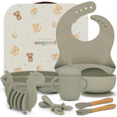 Pookiboo Olive gift box presentation, ideal for baby showers and gender reveals.
