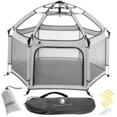POP 'N GO PLAYPEN light grey canopy for sun protection during outdoor play