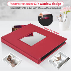 Popotop photo album with 800 pockets and 80 sleeves for spacious organization