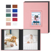 Popotop photo album front cover with premium vegan leather look, ideal for wedding memories.