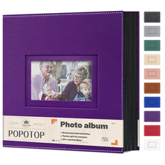 Popotop photo album front cover with vegan leather durability protects memories.