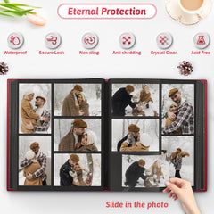 Popotop photo album front window display to preview cherished moments