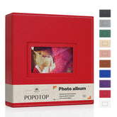 Popotop photo album leather hardcover front cover for a premium keepsake