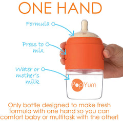 PopYum anti-colic nipple medium flow promotes steady feeding
