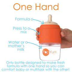 PopYum slow-flow anti-colic nipple for smoother feeding