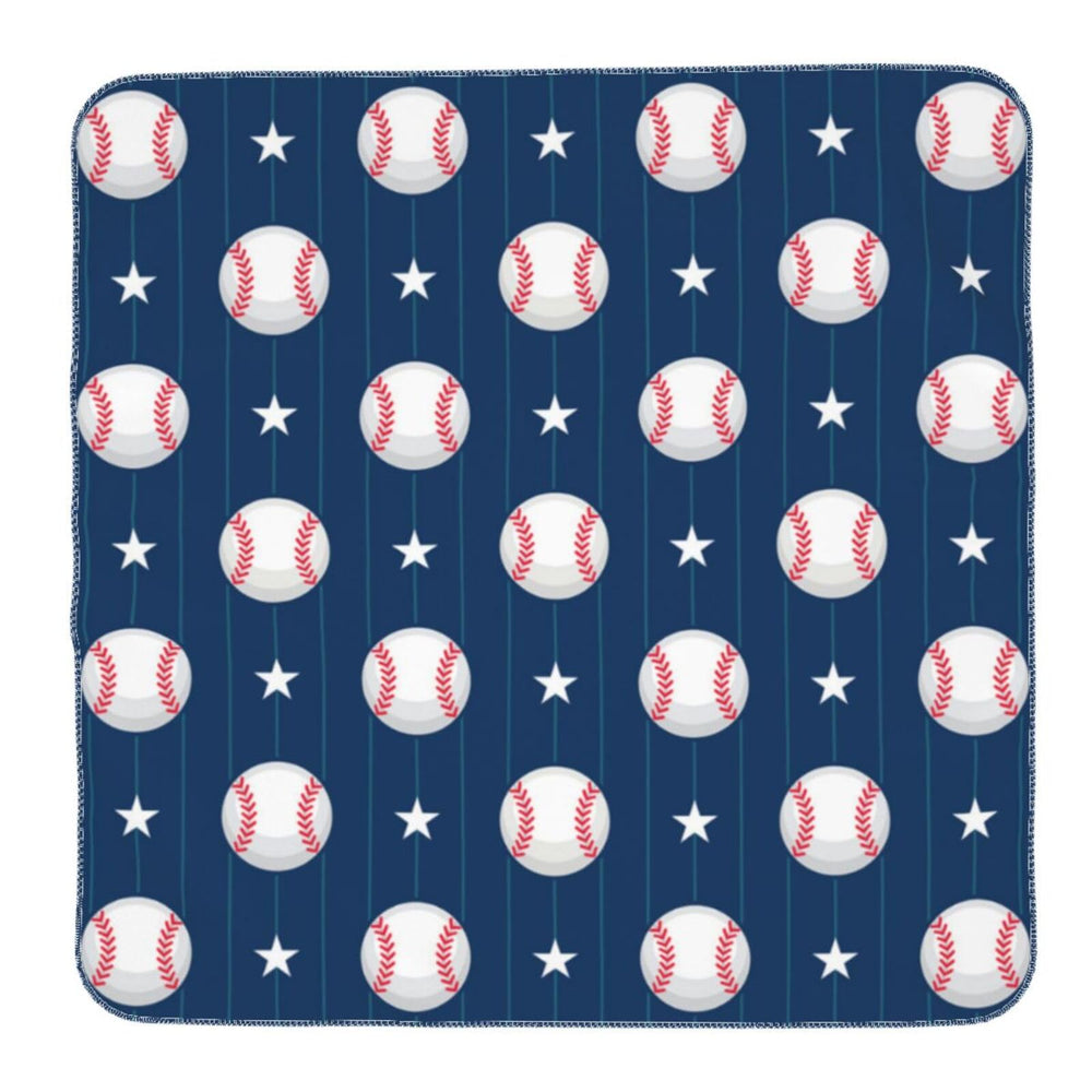 Poream baseball blue baby swaddle blanket gently cocoons newborns for calm sleep.