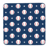 Poream baseball blue baby swaddle blanket gently cocoons newborns for calm sleep.