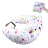 Portabuddy inflatable nursing pillow folded for travel convenience.