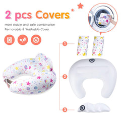 Portabuddy side fence design keeps baby secure during nursing.